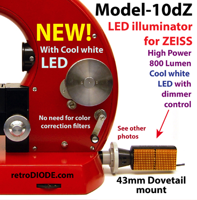 LED kit for zeiss retrodiode LED retrofit kits for classic microscopes