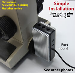 LED retrofit for Reichert inverted microscope-- retroDIODE LLC