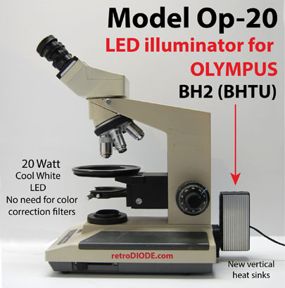 LED retrofit for Reichert inverted microscope-- retroDIODE LLC