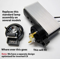 LED retrofit for Reichert inverted microscope-- retroDIODE LLC