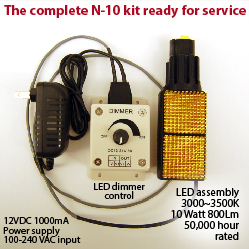 LED for Nikon S series vintage microscope retrofit kit